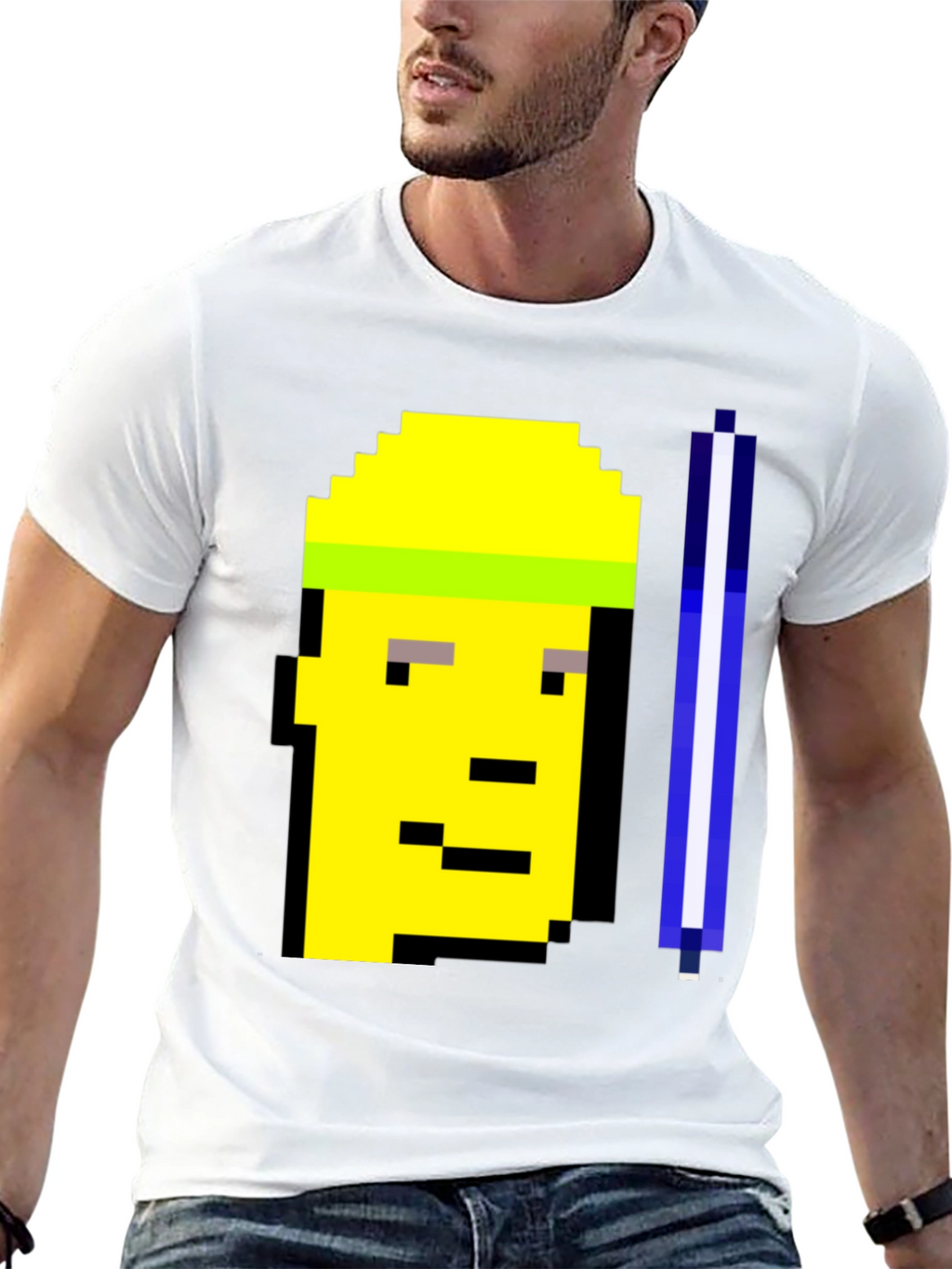 Pixel Art T-Shirt - Crypto Punk Style