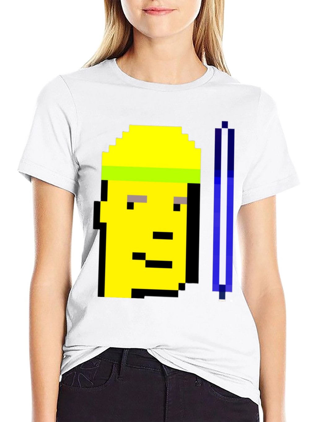 Pixel Art T-Shirt - Crypto Punk Style
