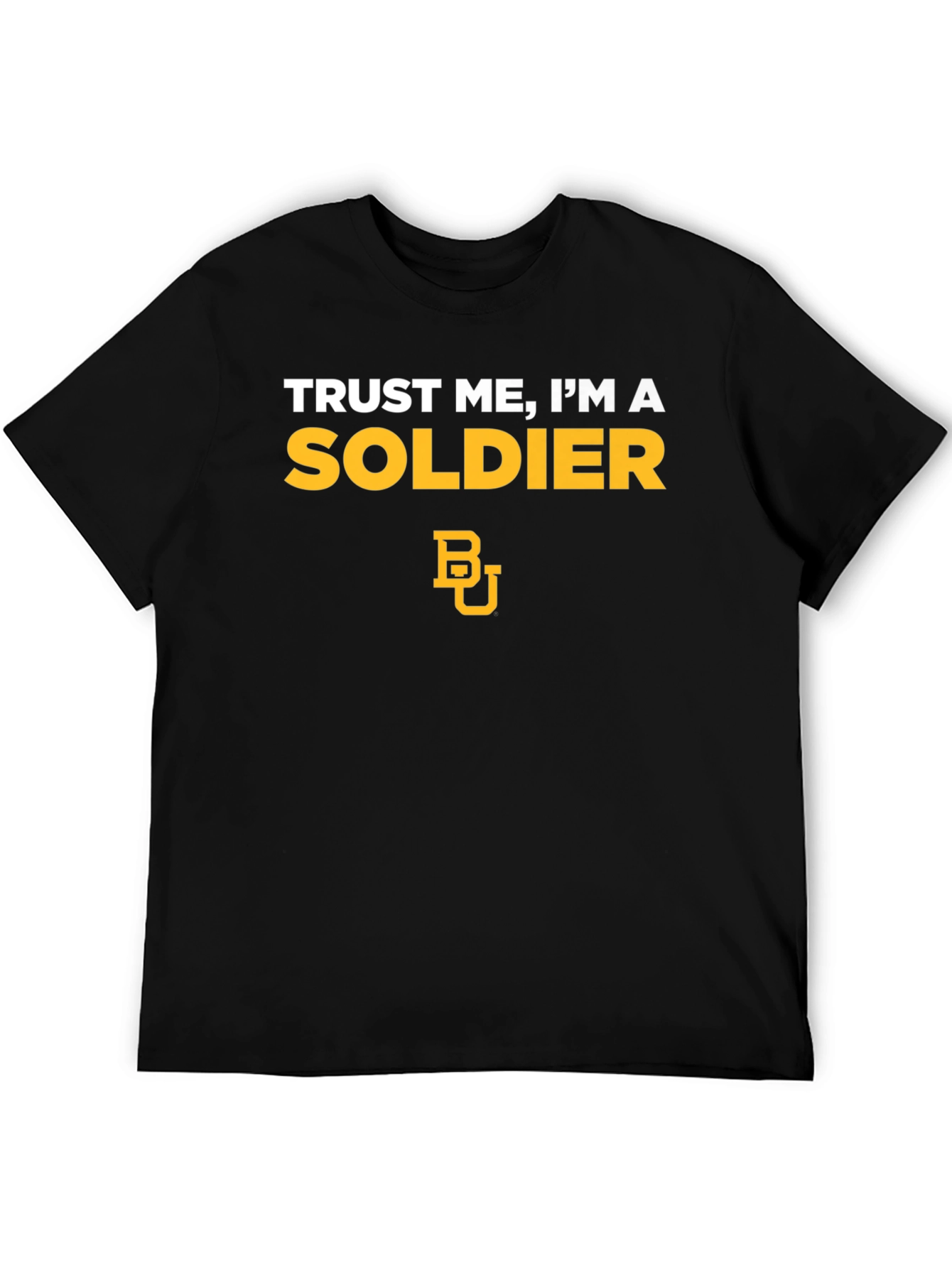 Trust Me Im A Soldier Black Graphic Tee