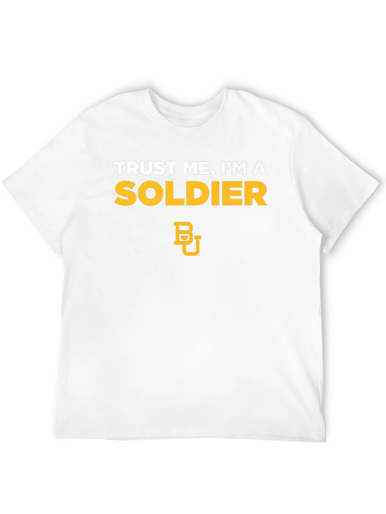 Trust Me Im A Soldier Black Graphic Tee
