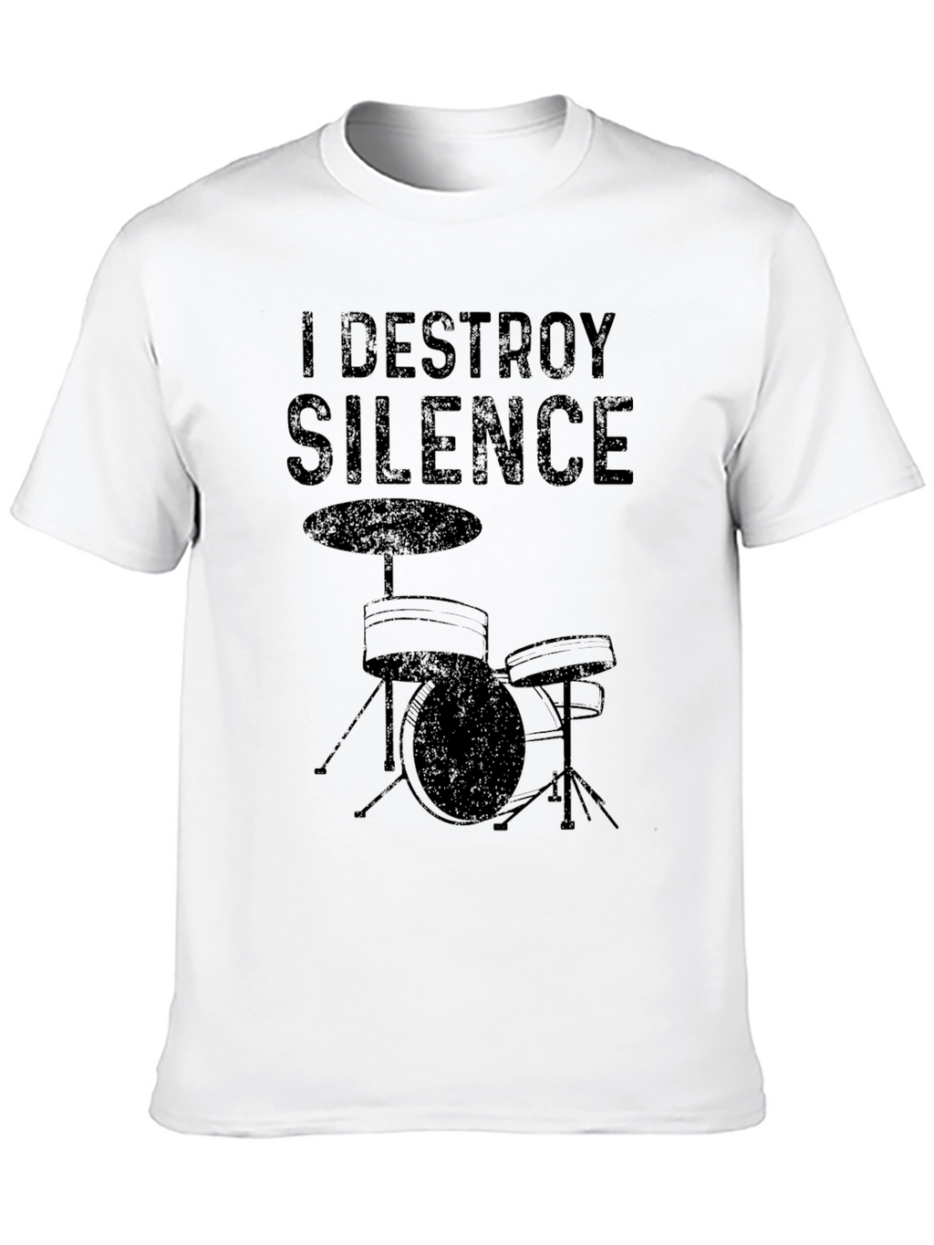 I Destroy Silence Drum Kit T-Shirt
