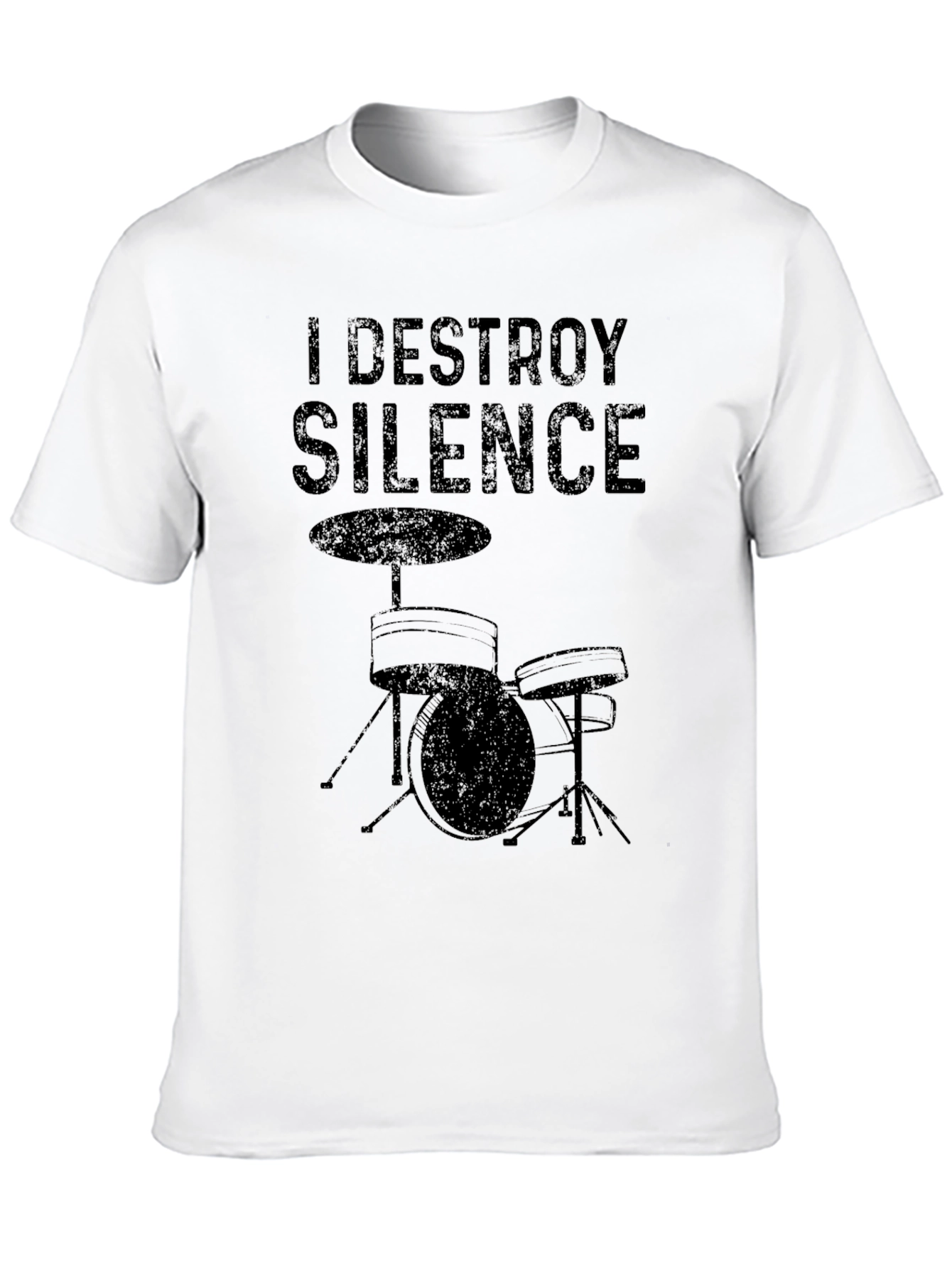 I Destroy Silence Drum Kit T-Shirt