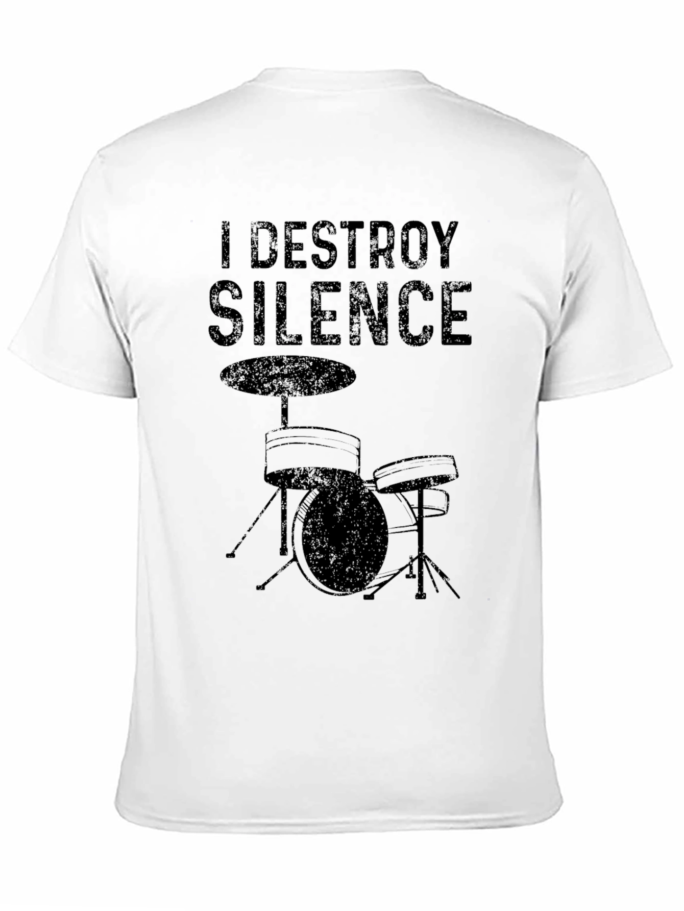 I Destroy Silence Drum Kit T-Shirt