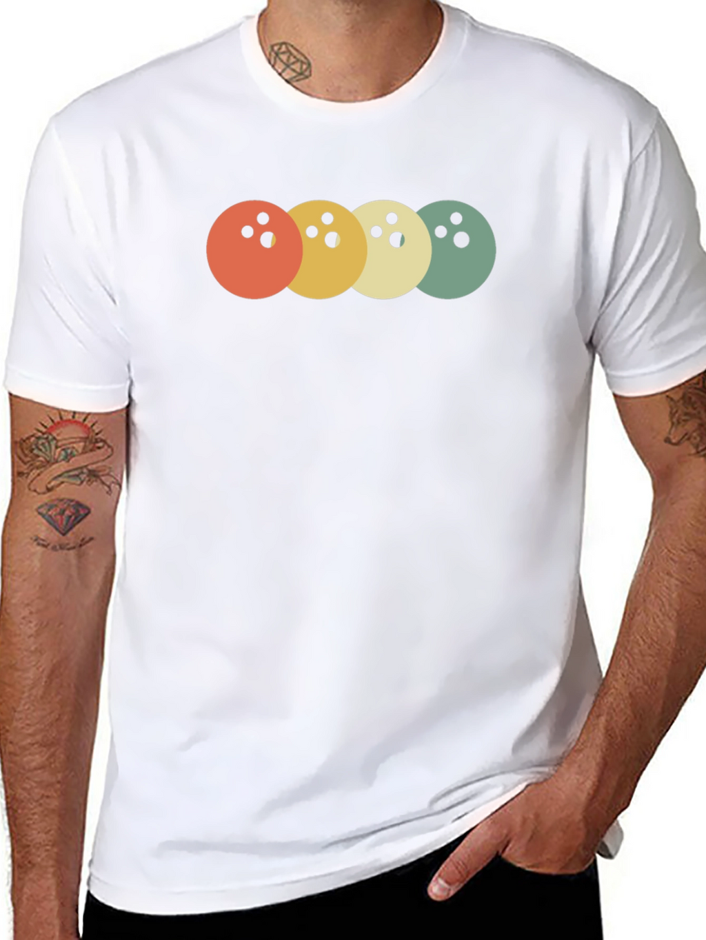 Retro Bowling Ball T-Shirt - Stylish & Comfortable