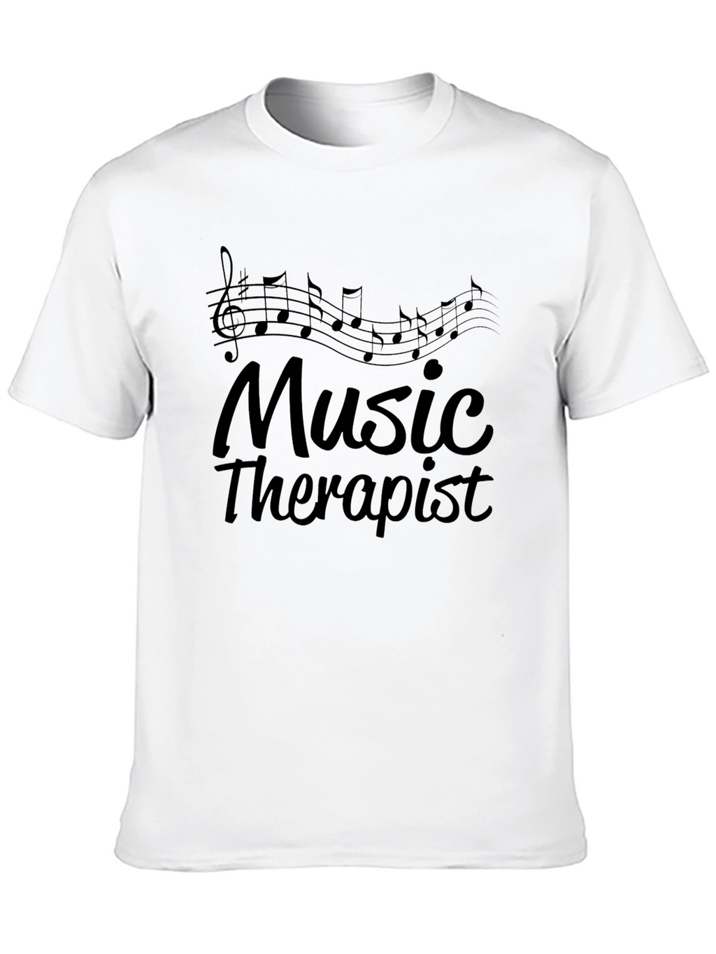 Music Therapist T-Shirt - Black Graphic Tee
