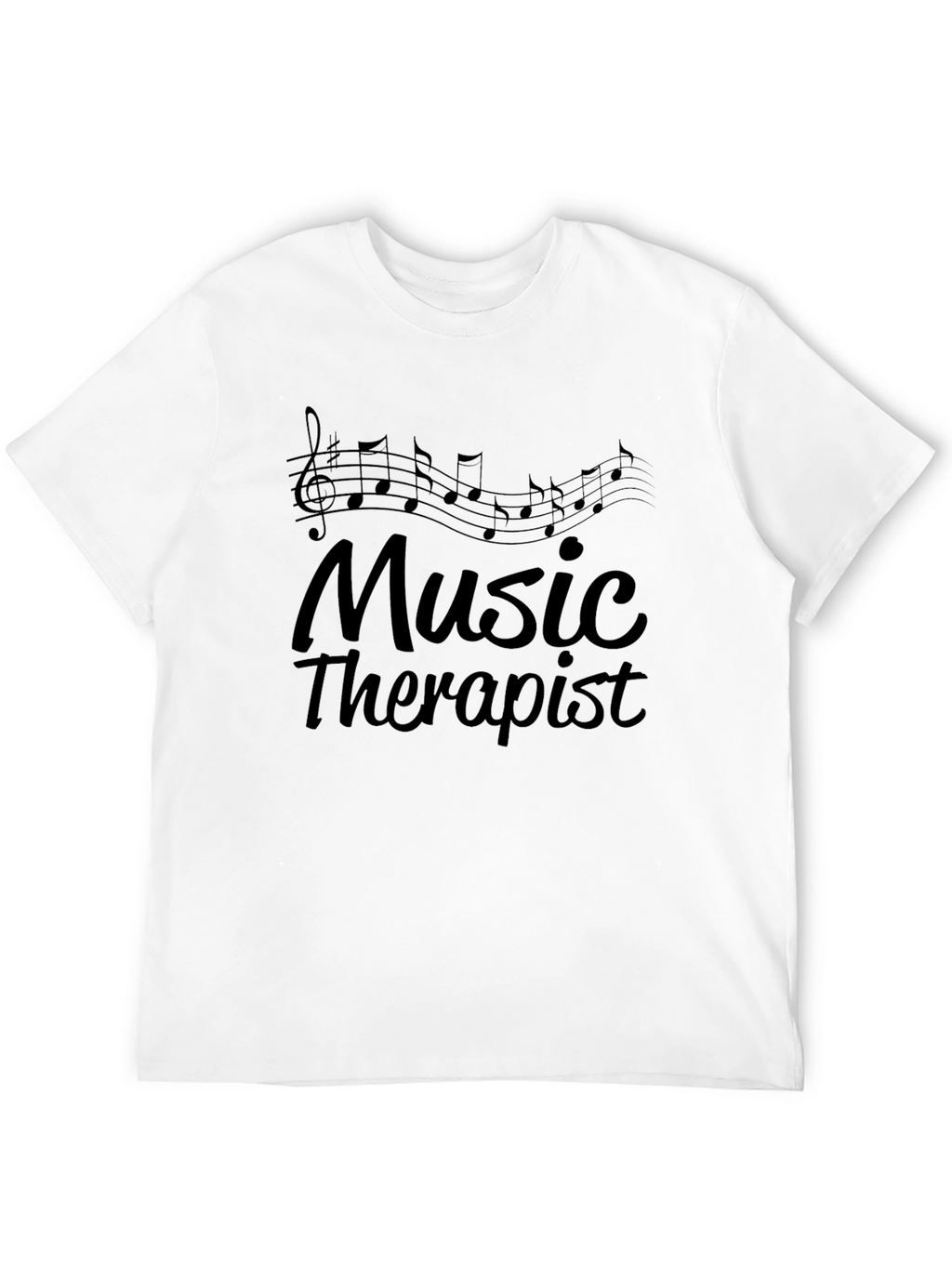 Music Therapist T-Shirt - Black Graphic Tee