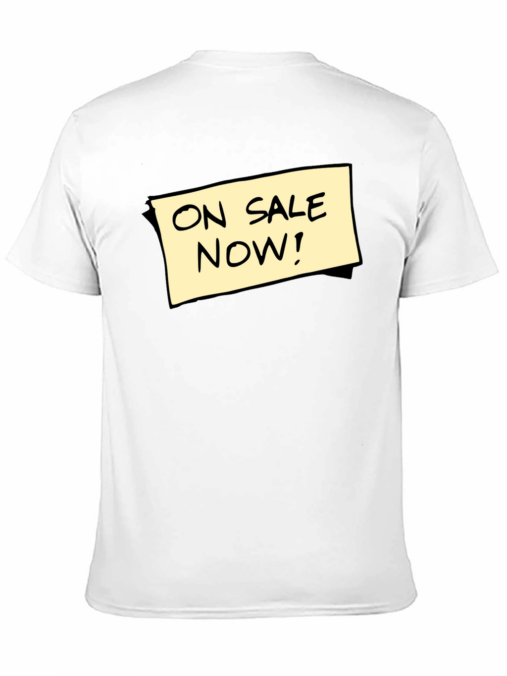 On Sale Now! Graphic Tee - Black Cotton T-Shirt