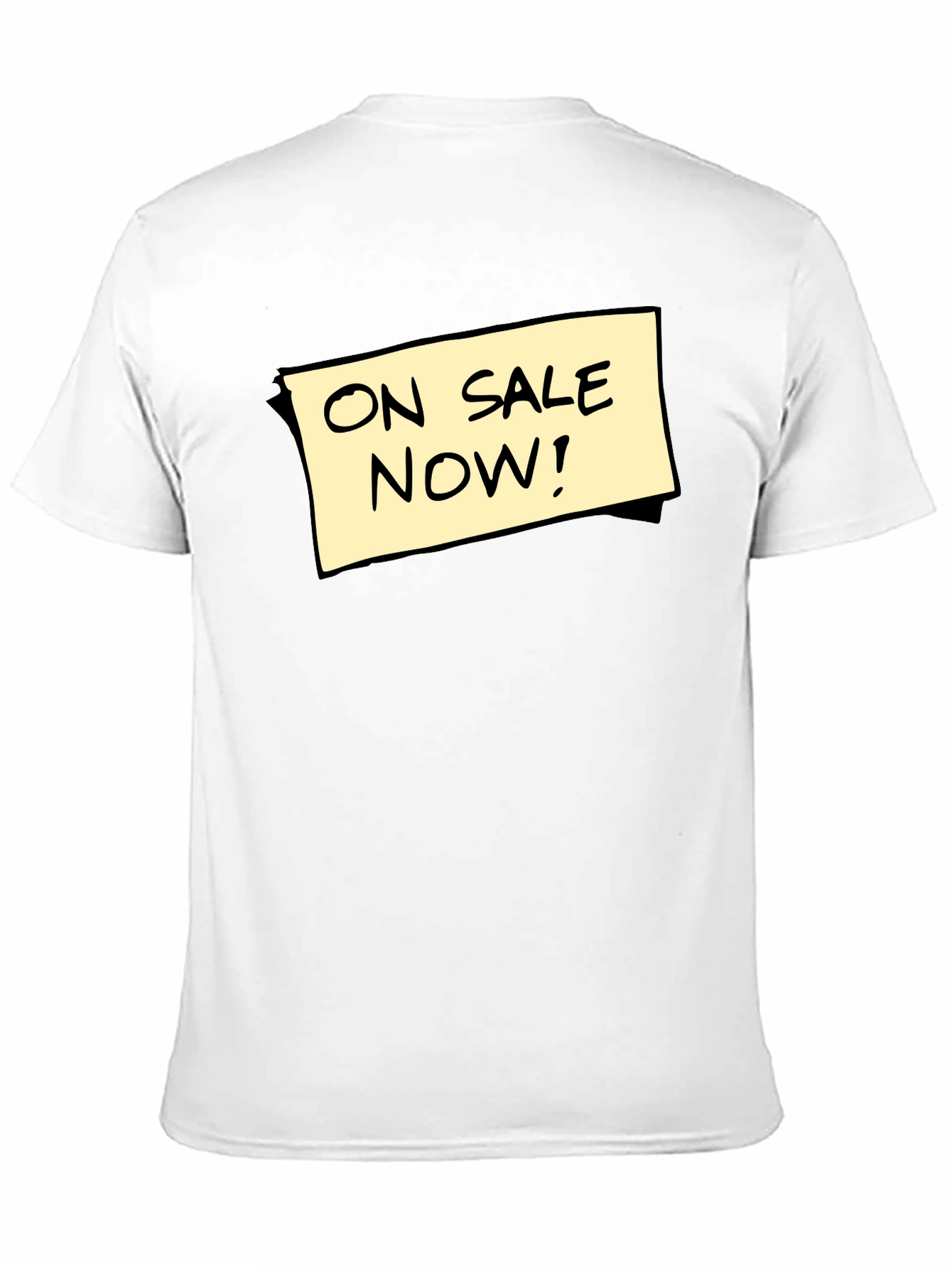 On Sale Now! Graphic Tee - Black Cotton T-Shirt
