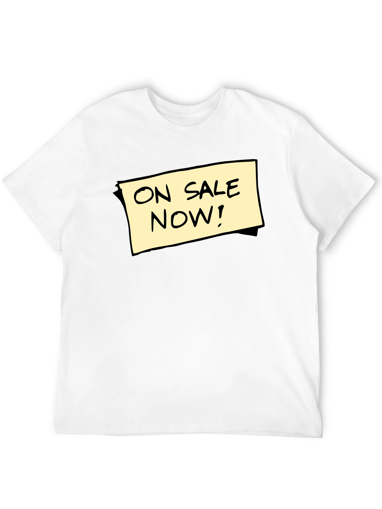 On Sale Now! Graphic Tee - Black Cotton T-Shirt