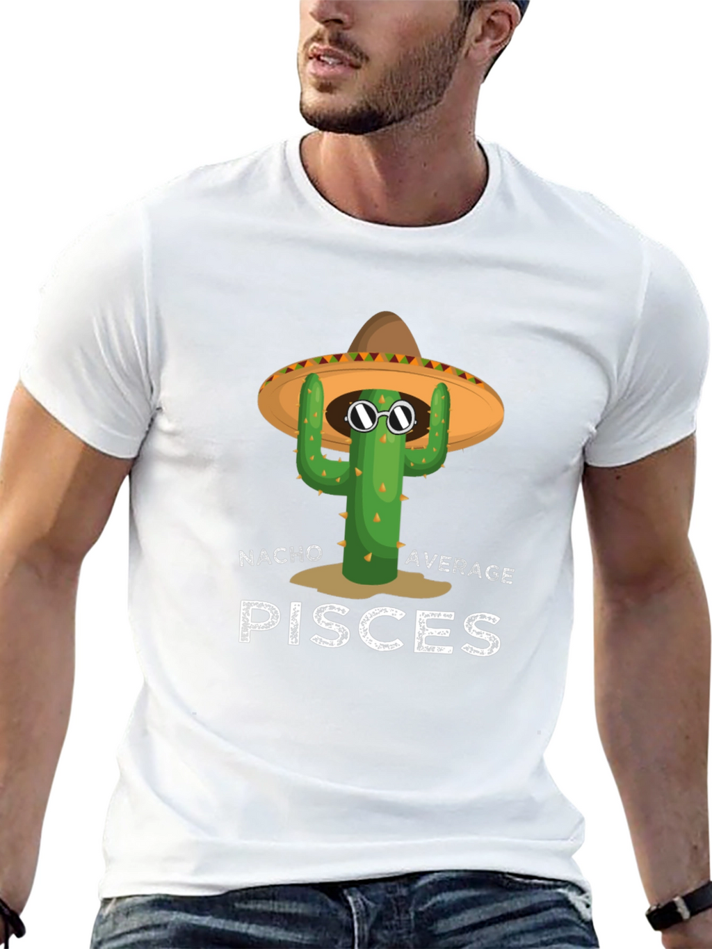 Nacho Average Pisces Cactus T-Shirt