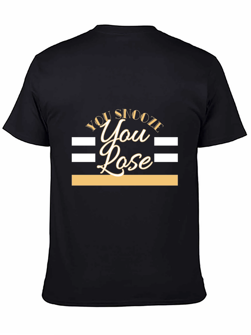 You Snooze You Lose Graphic Tee - Black T-Shirt