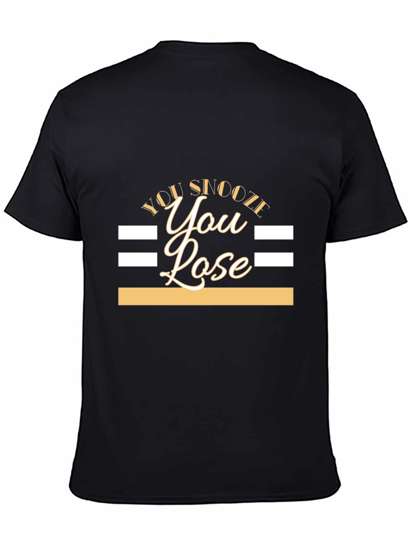You Snooze You Lose Graphic Tee - Black T-Shirt
