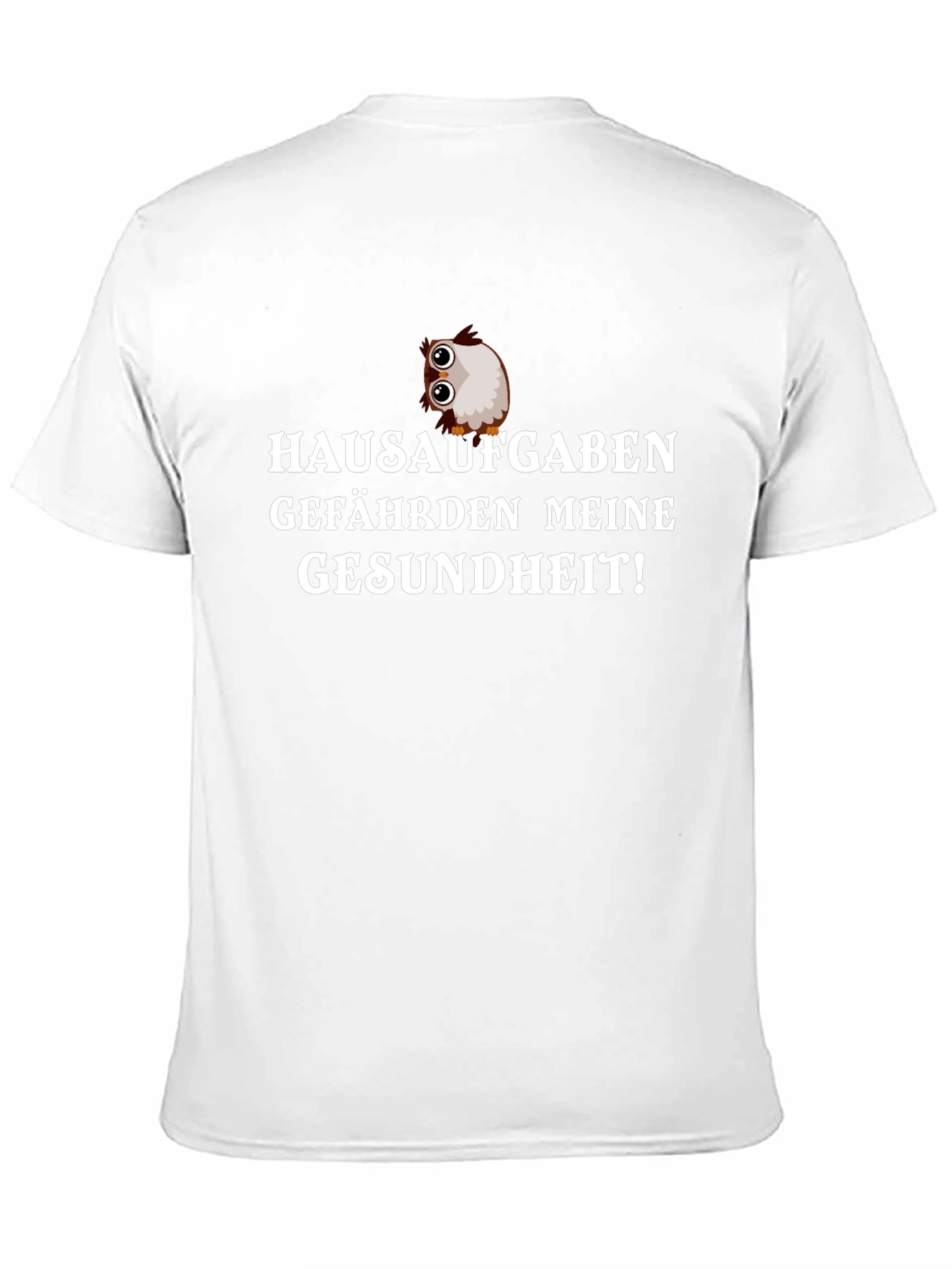 Hausaufgaben T-Shirt: Funny German Homework Owl Tee