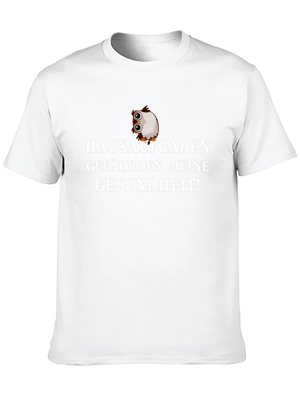 Hausaufgaben T-Shirt: Funny German Homework Owl Tee