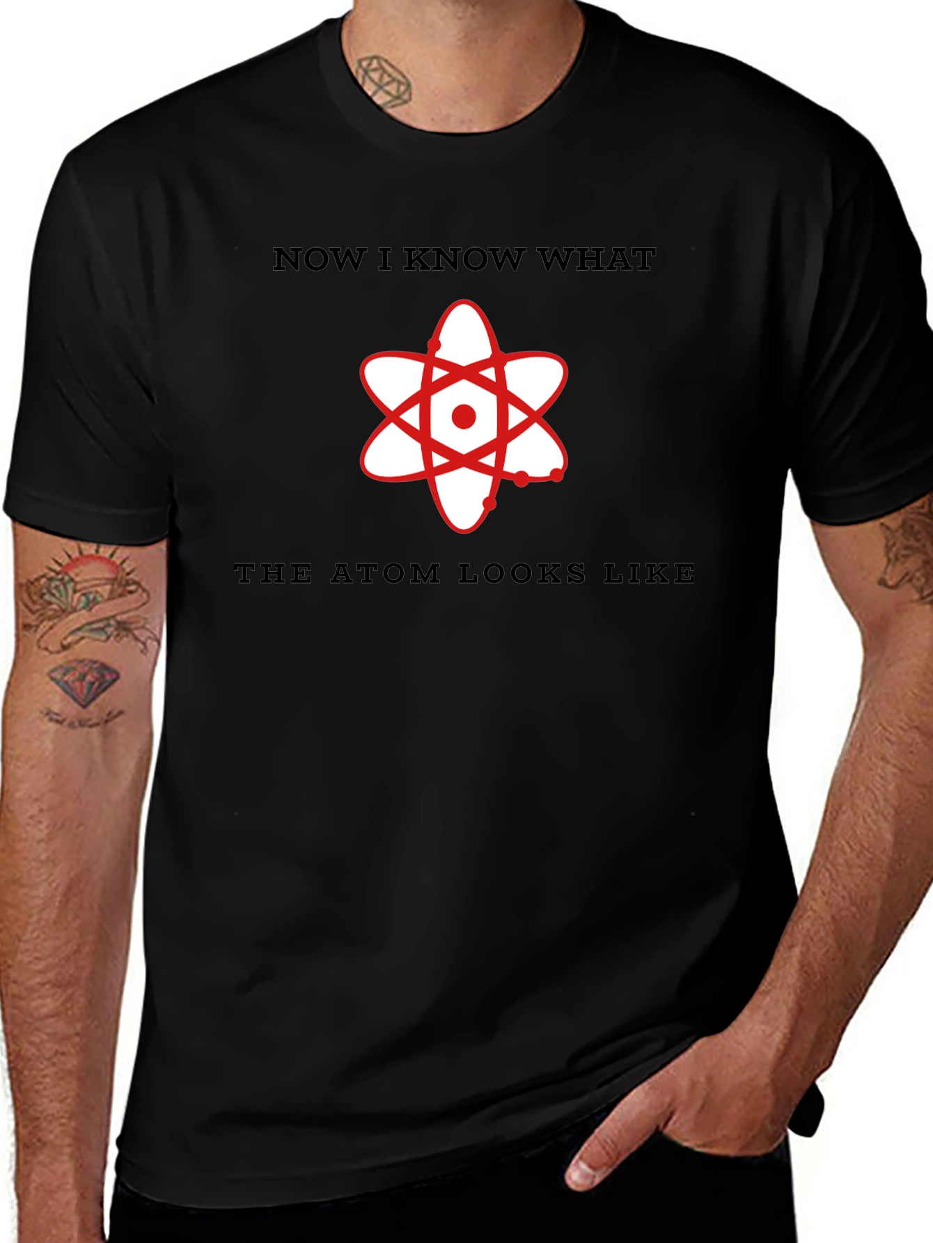 Atom Graphic T-Shirt: Now I Know What Atoms Look Like!