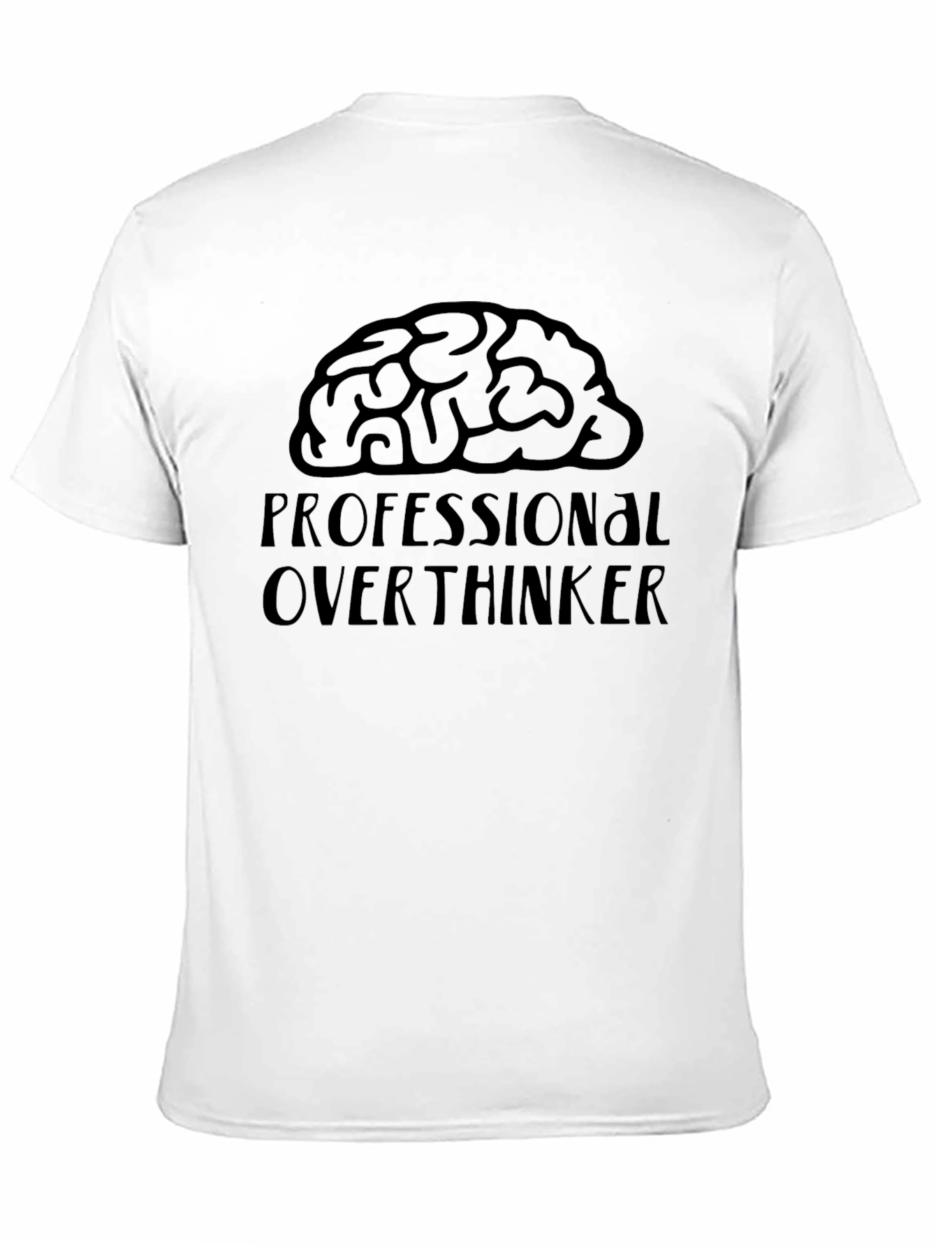 Professional Overthinker T-Shirt - Brain Graphic Tee