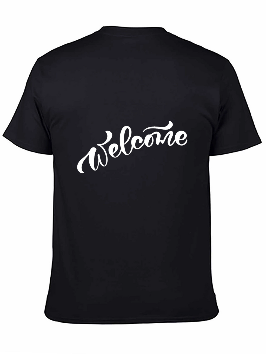 Welcome Graphic T-Shirt - Classic Black Tee