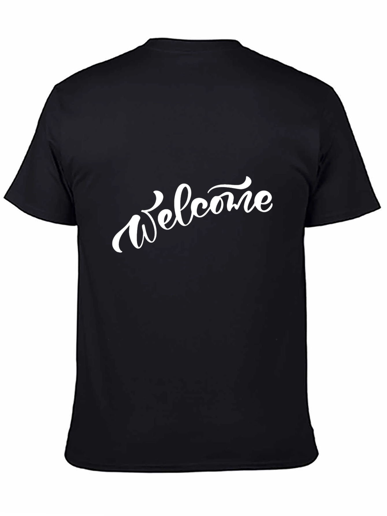 Welcome Graphic T-Shirt - Classic Black Tee