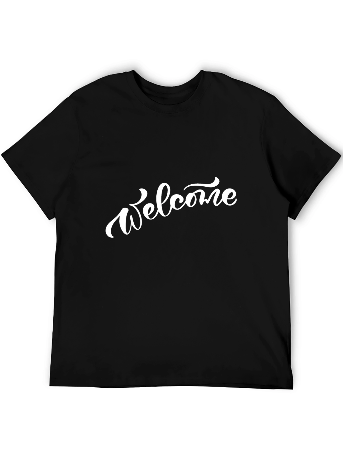 Welcome Graphic T-Shirt - Classic Black Tee