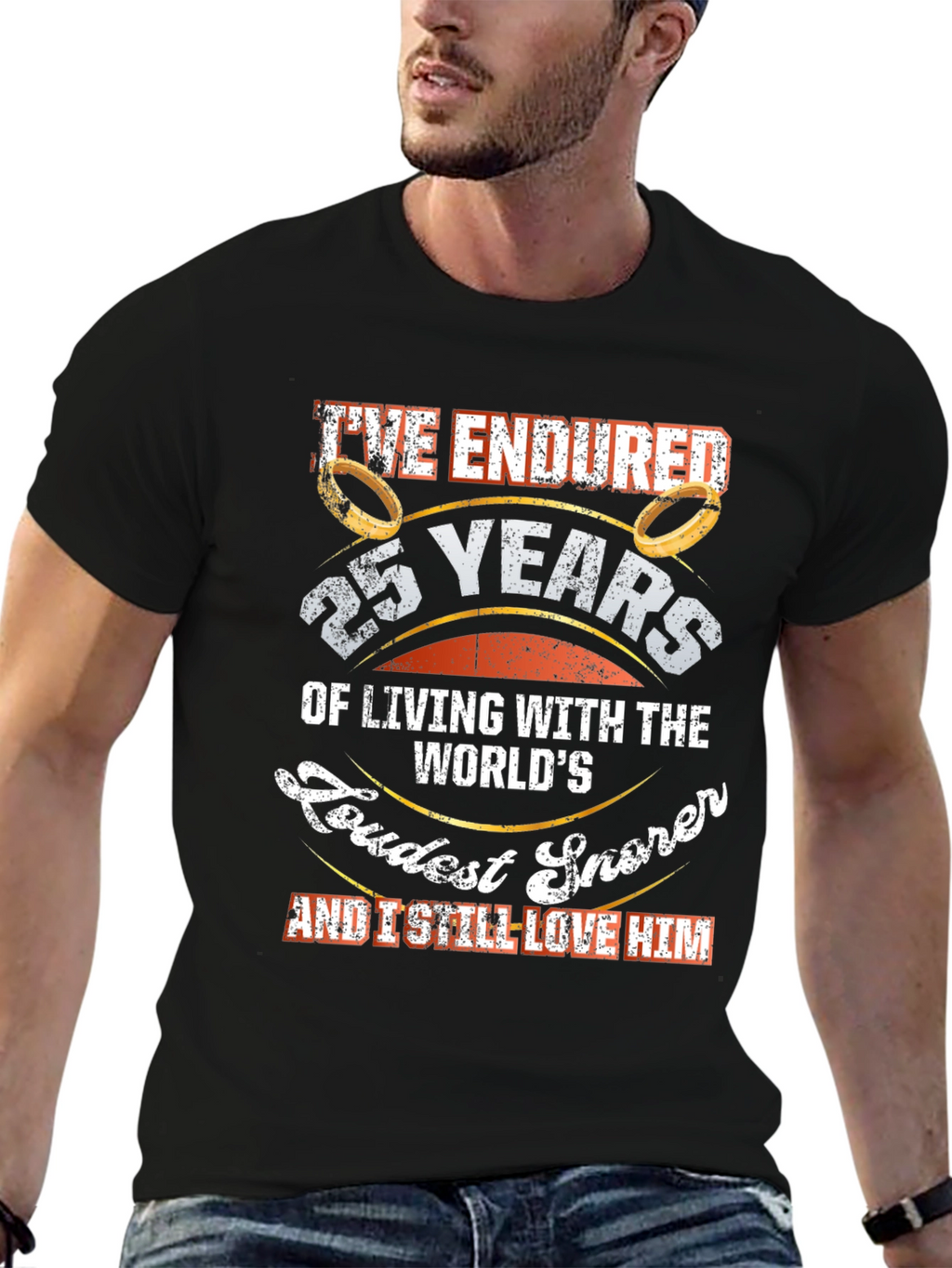 25th Anniversary Loudest Snorer T-Shirt
