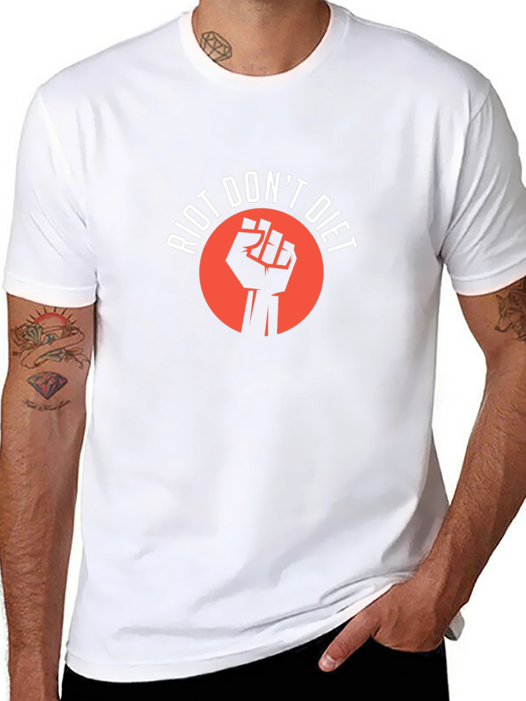 Riot Dont Diet Graphic Tee - Black