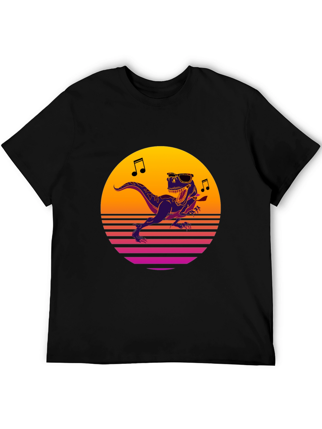 Retro Dino T-Shirt - Dancing T-Rex Graphic Tee