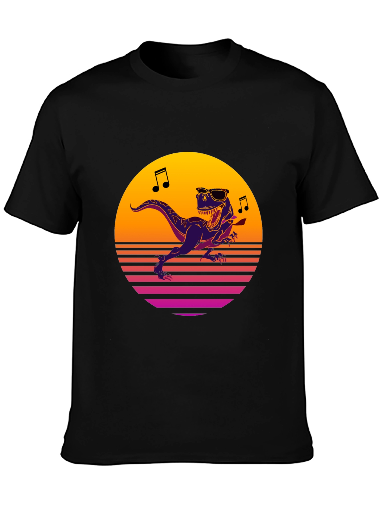 Retro Dino T-Shirt - Dancing T-Rex Graphic Tee