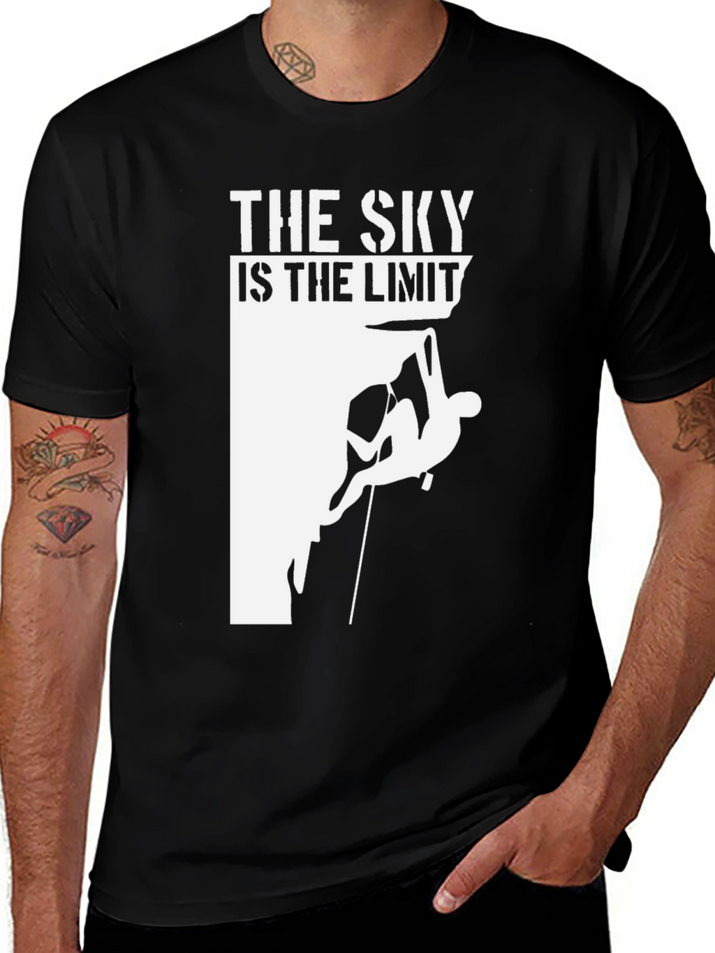 The Sky Is The Limit Climbing Graphic T-Shirt