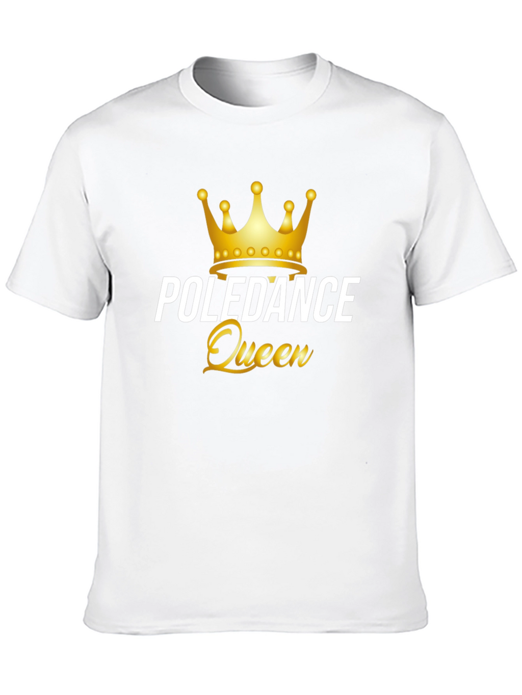 Poledance Queen Graphic Tee - Black Cotton T-Shirt
