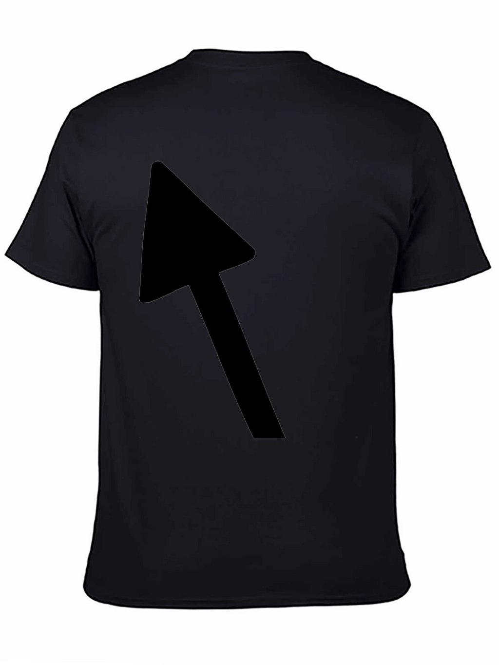Black T-Shirt with Bold Arrow Graphic