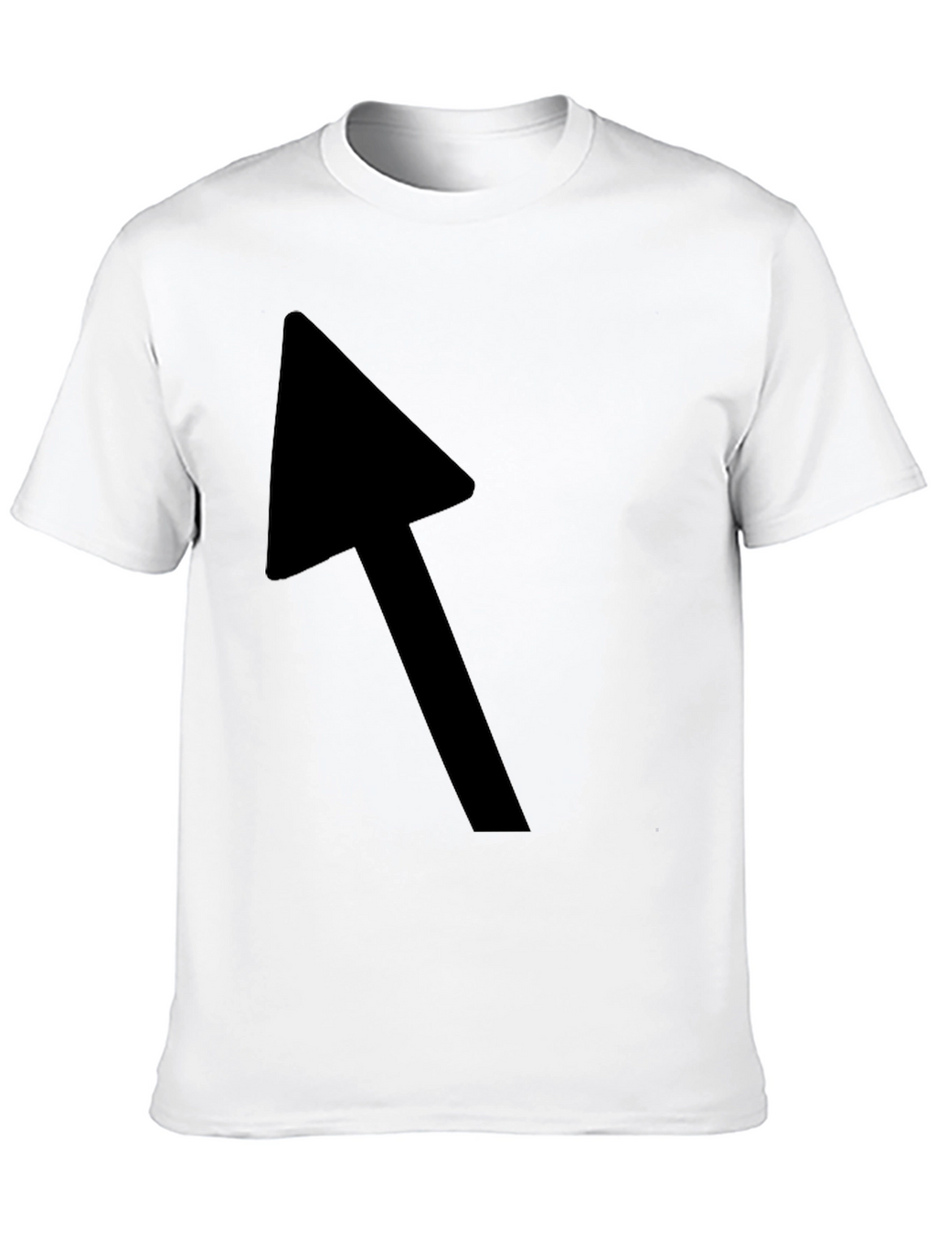 Black T-Shirt with Bold Arrow Graphic