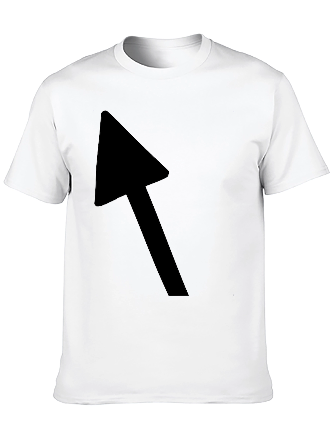 Black T-Shirt with Bold Arrow Graphic