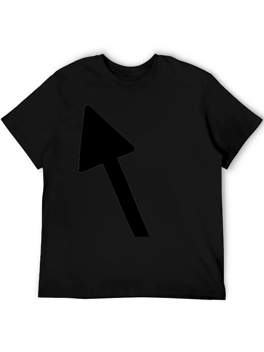 Black T-Shirt with Bold Arrow Graphic