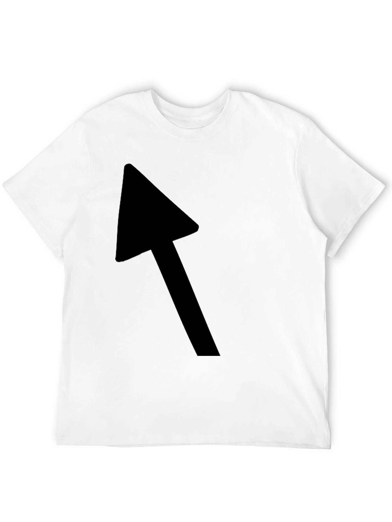 Black T-Shirt with Bold Arrow Graphic