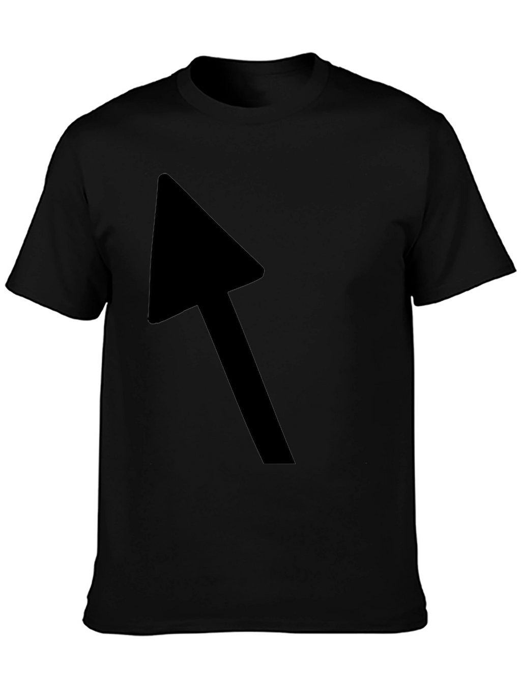Black T-Shirt with Bold Arrow Graphic