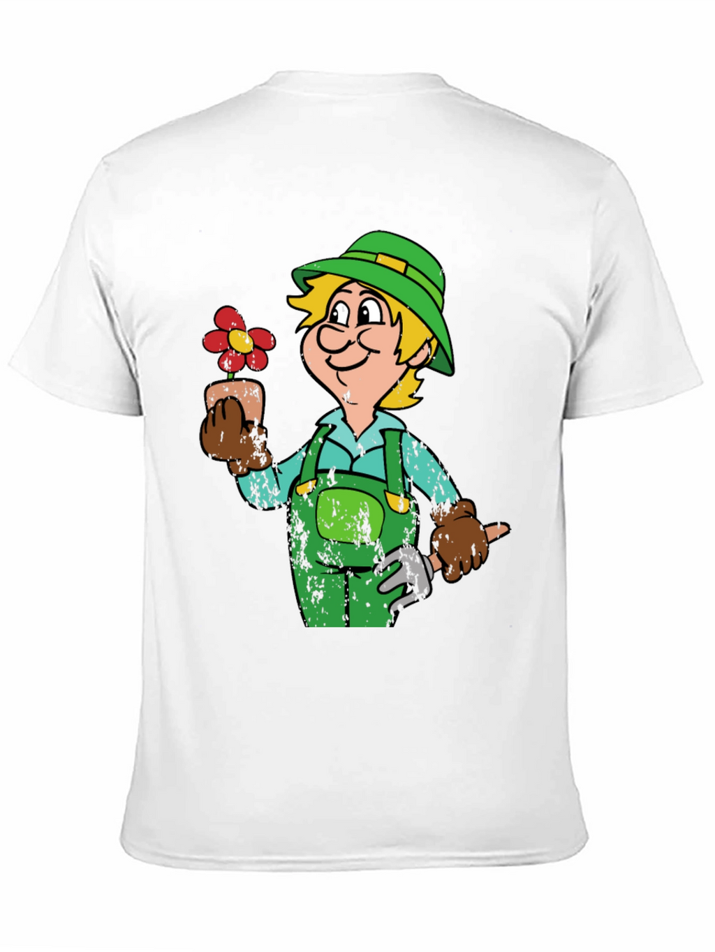 Gardener Cartoon Graphic T-Shirt