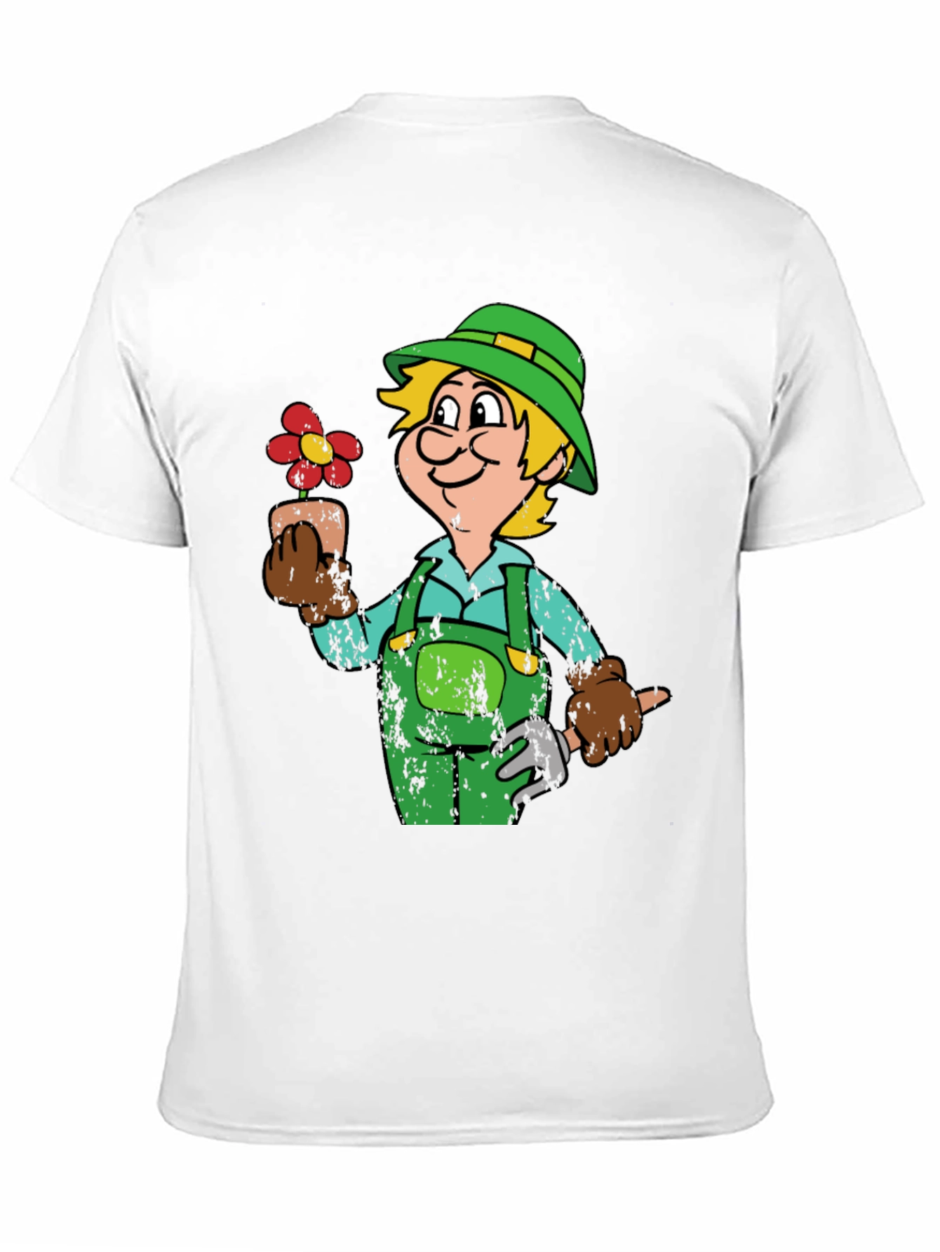 Gardener Cartoon Graphic T-Shirt