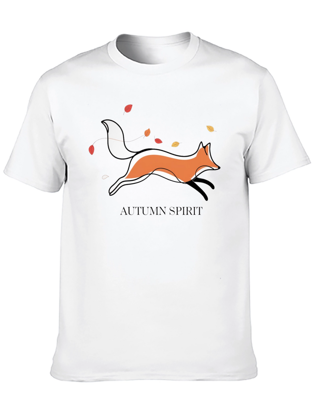 Autumn Spirit Fox Graphic T-Shirt