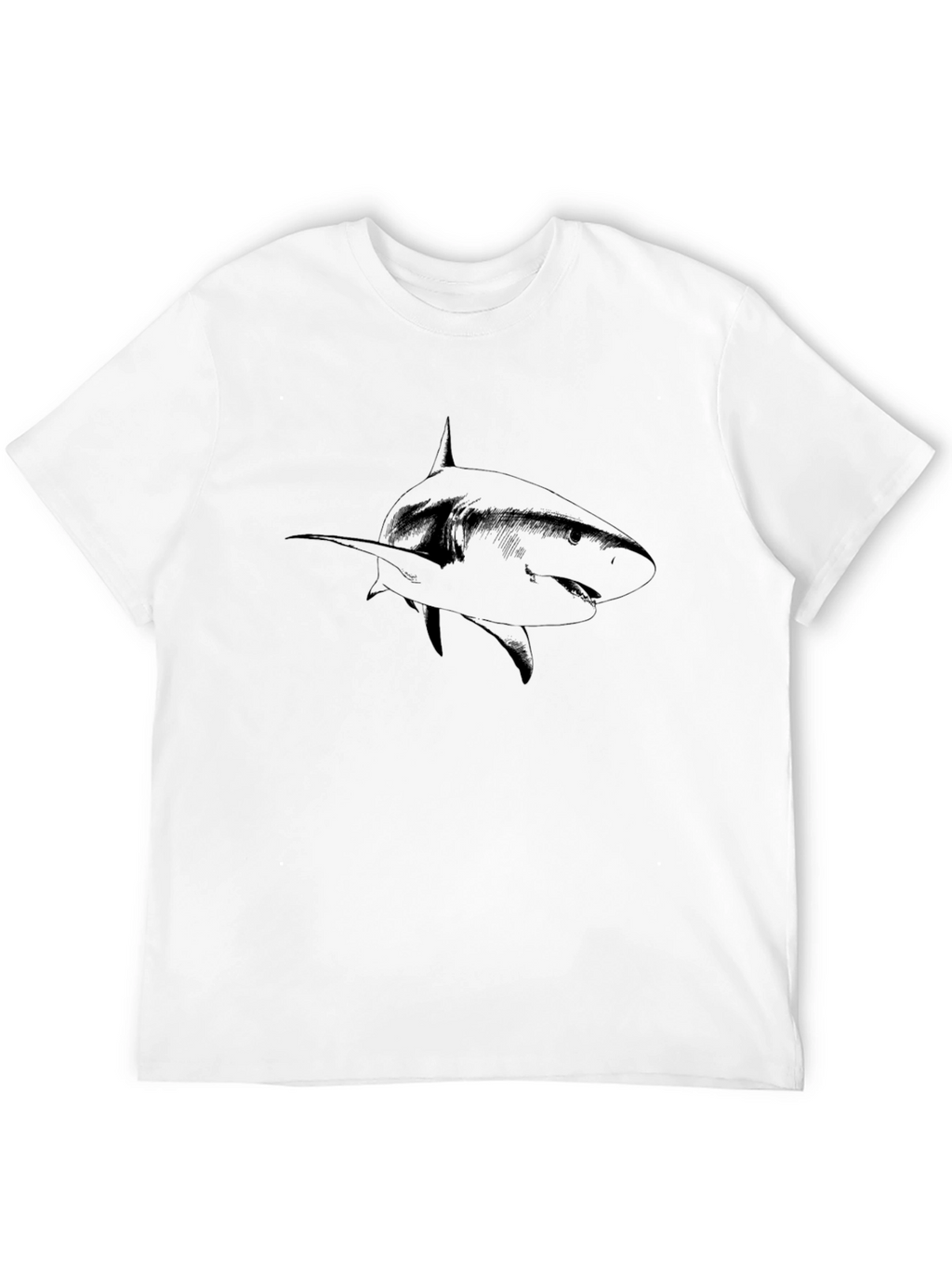 Shark Graphic Black T-Shirt - Mens