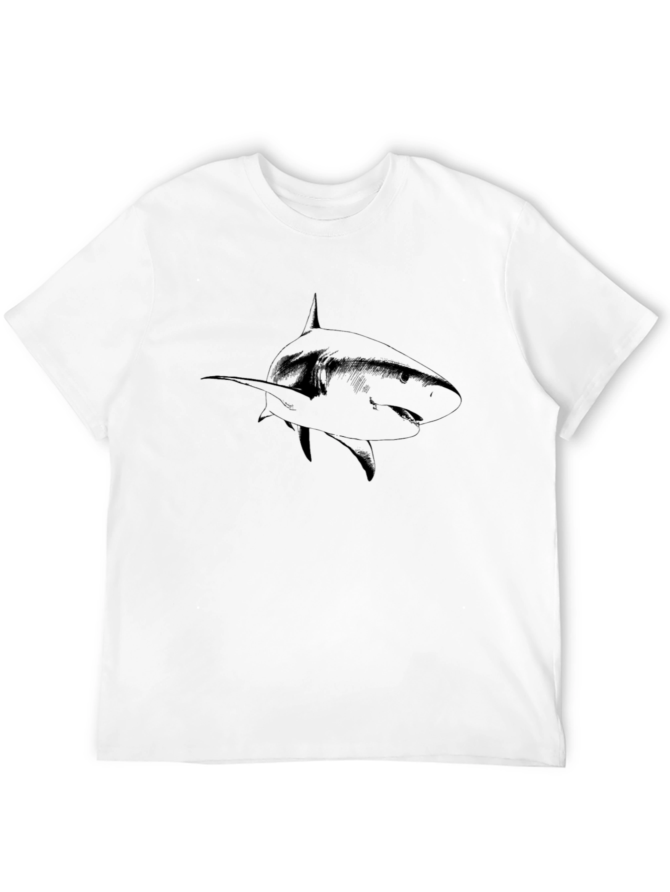 Shark Graphic Black T-Shirt - Mens