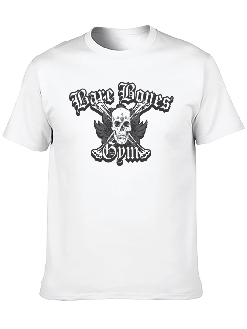 Bare Bones Gym Skull Graphic T-Shirt