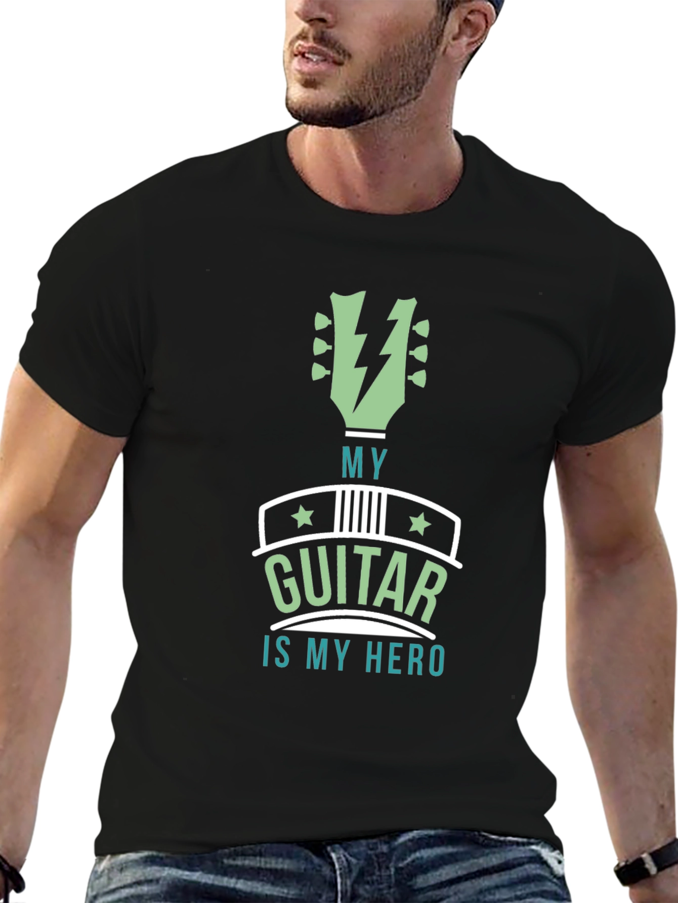 My Guitar is My Hero Graphic T-Shirt