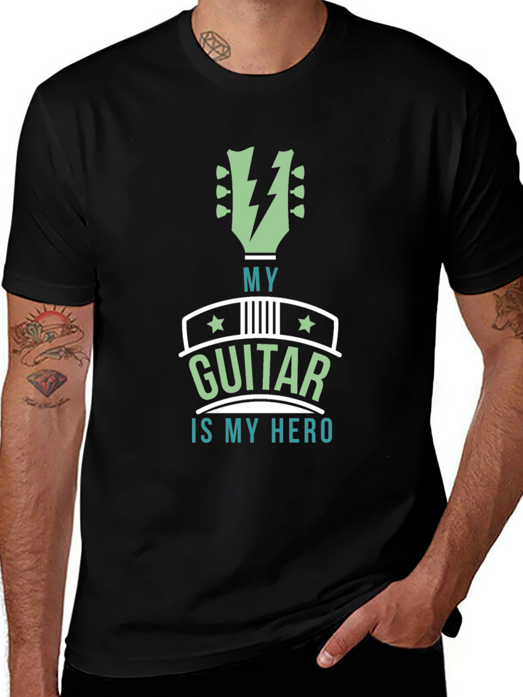 My Guitar is My Hero Graphic T-Shirt