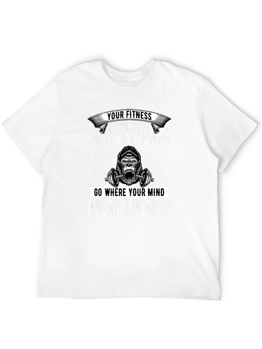 Motivational Fitness T-Shirt: Mental Strength Design