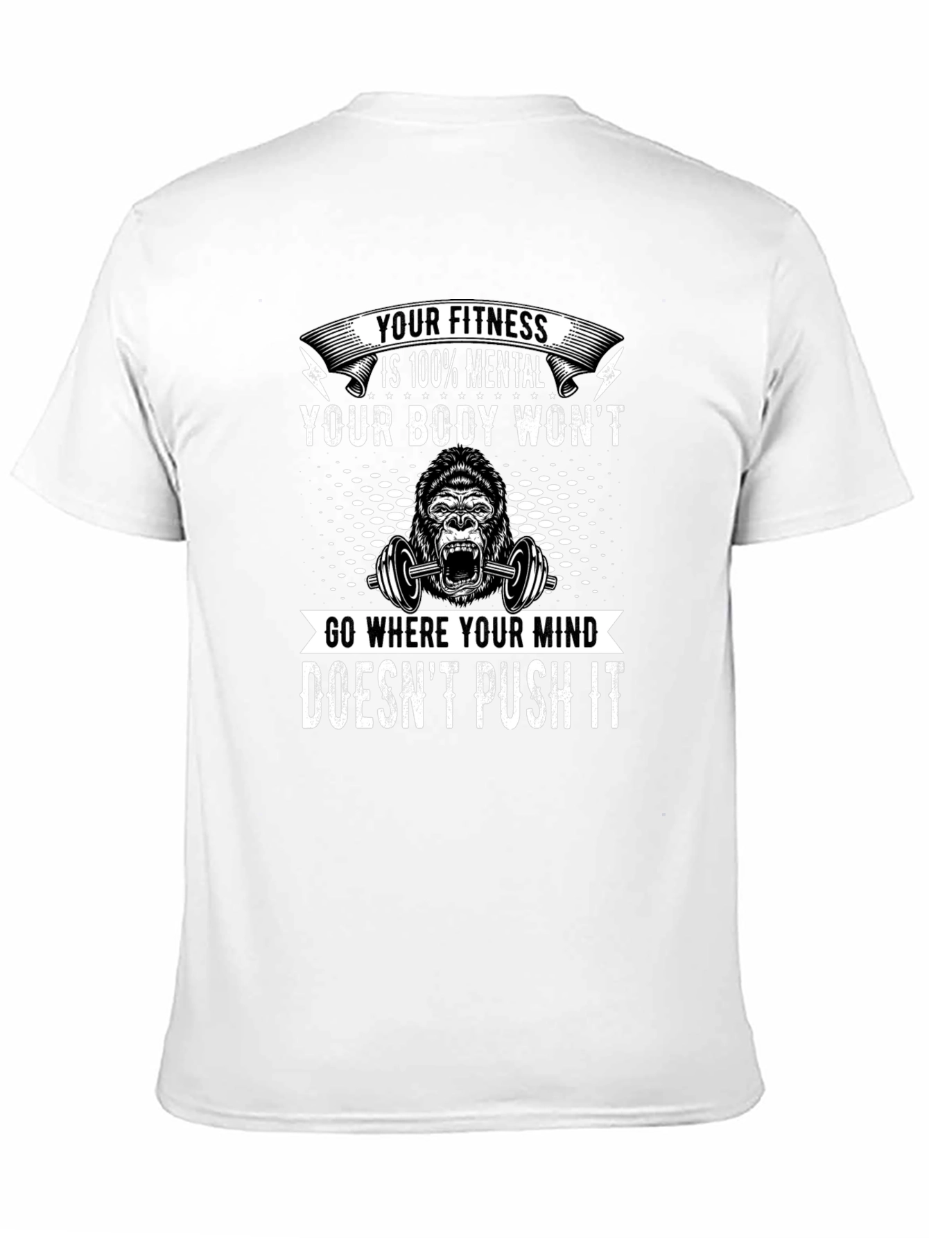 Motivational Fitness T-Shirt: Mental Strength Design
