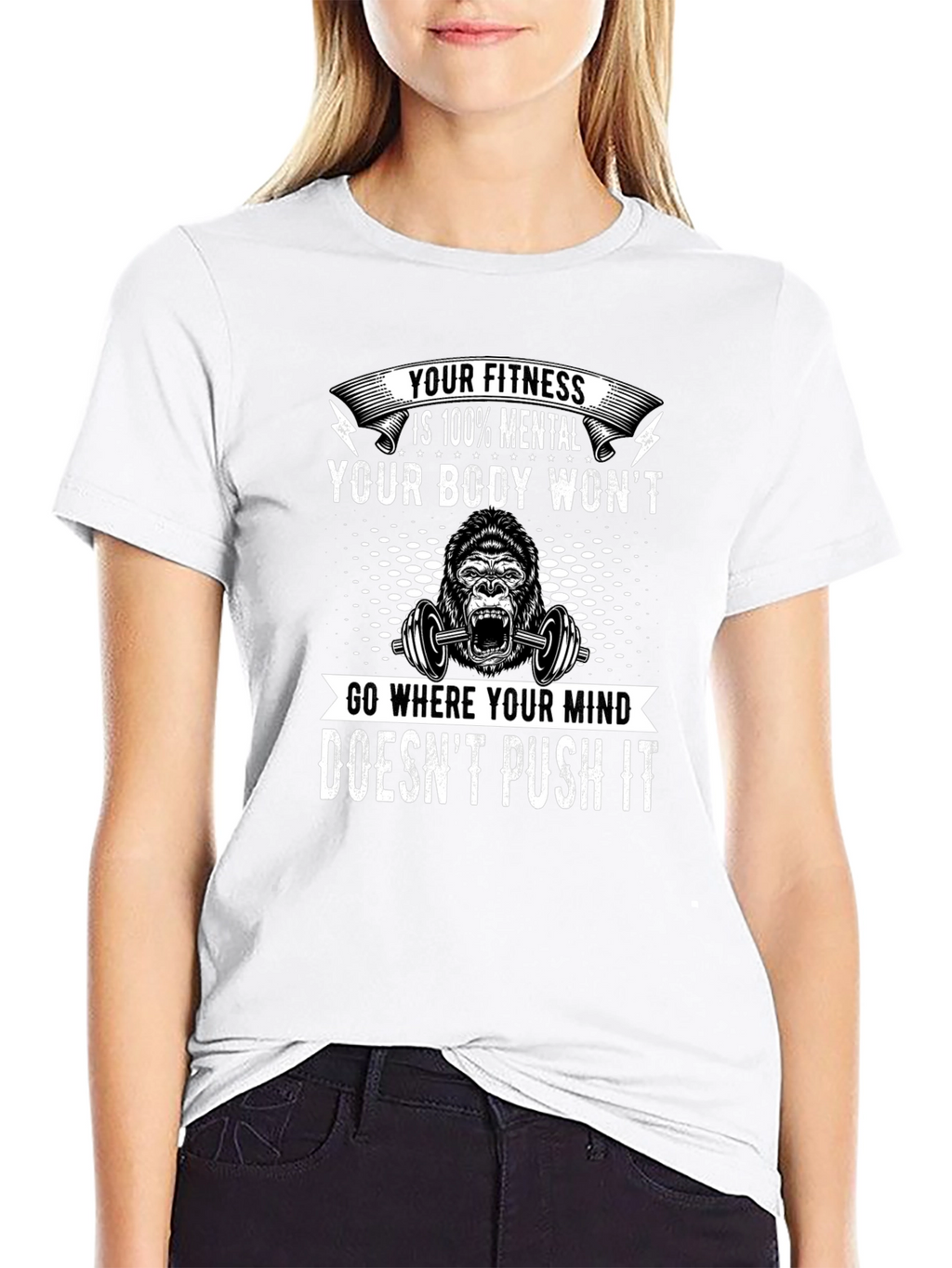 Motivational Fitness T-Shirt: Mental Strength Design