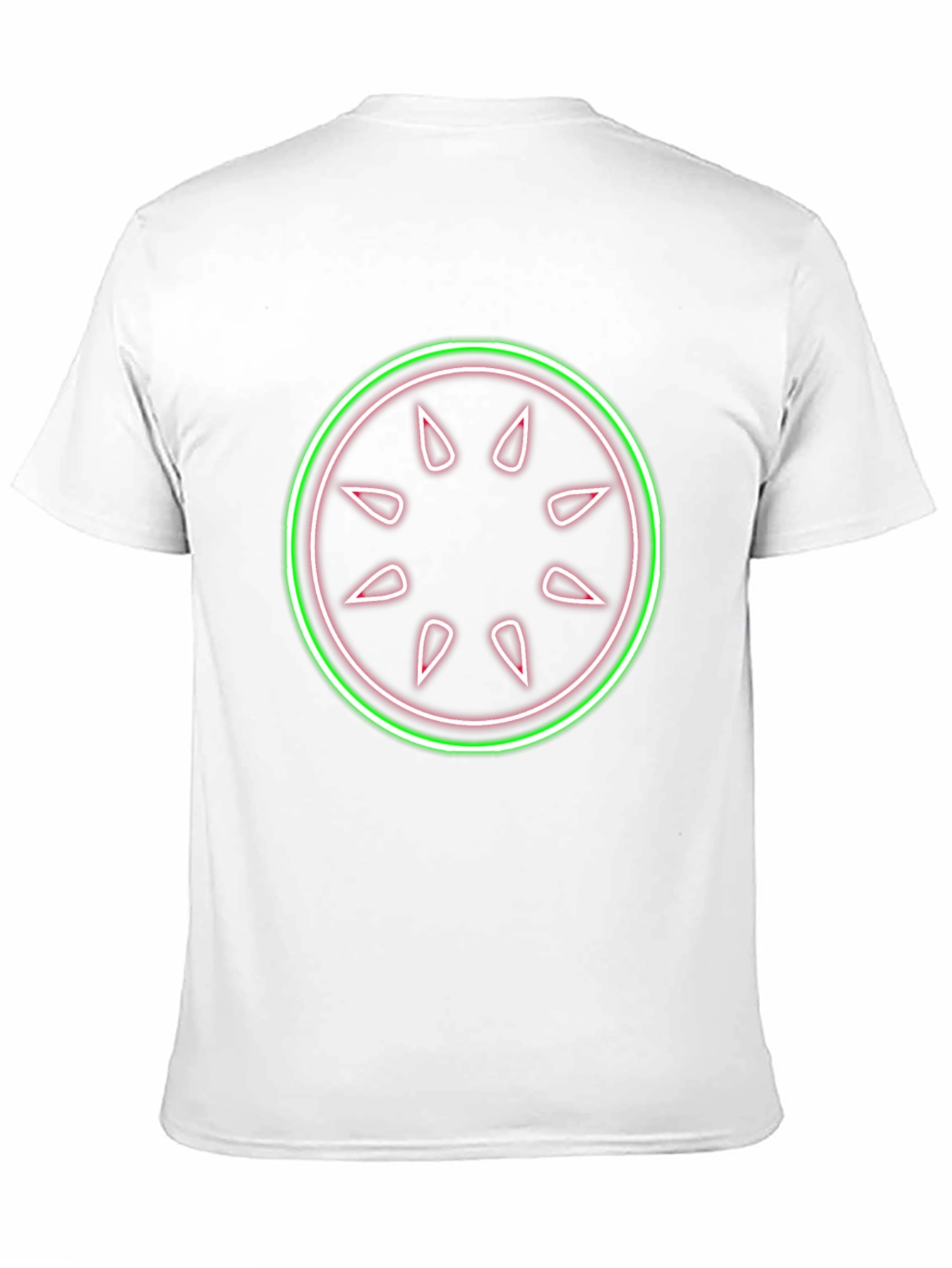 Neon Fruit Slice Graphic Black T-Shirt