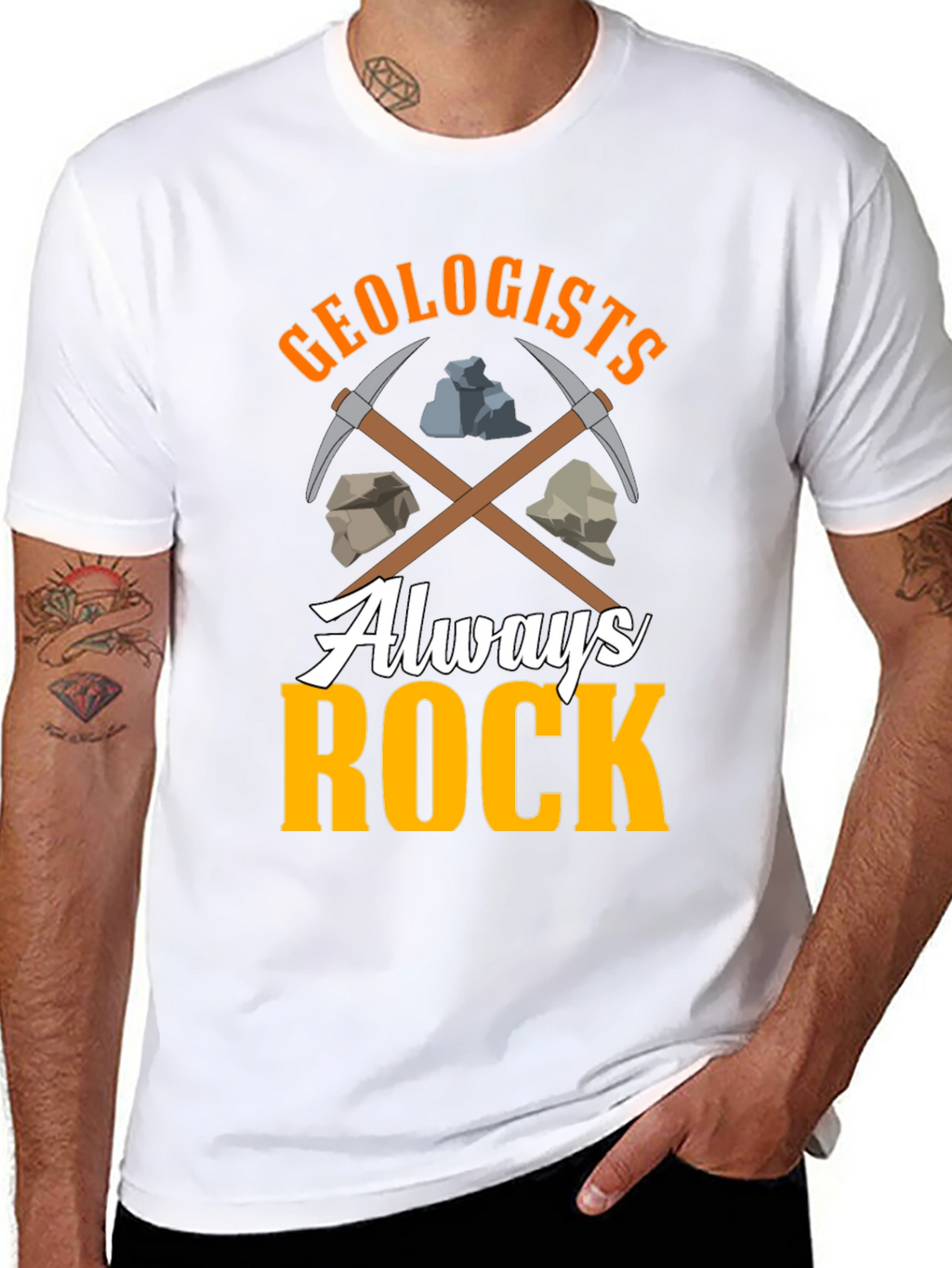 Geologists Always Rock T-Shirt - Funny Geology Tee
