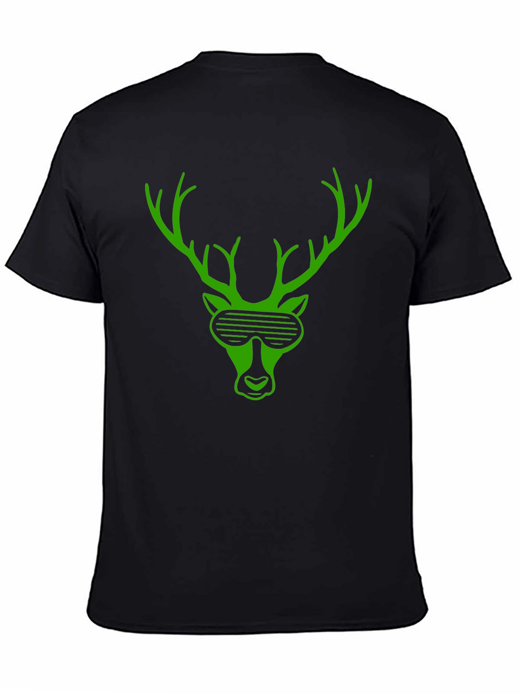 Cool Deer Graphic Tee - Stylish Black T-Shirt