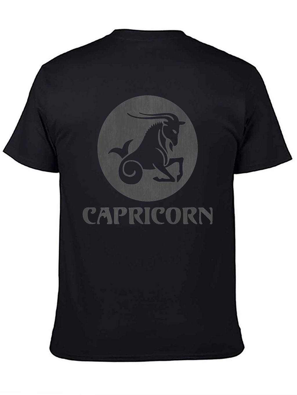 Capricorn Zodiac T-Shirt Black Graphic Tee